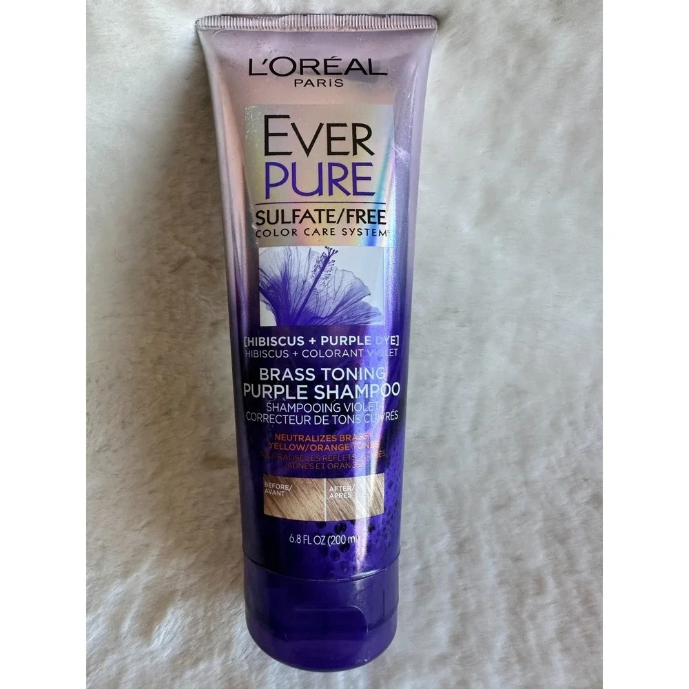 L'Oreal Paris EverPure Sulfate Free Purple Shampoo for Colored Hair 6.8‎ fl oz